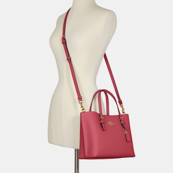 Coach | Bags | Nwt Coach Leather Mollie Tote 25 Strawberry Color ...